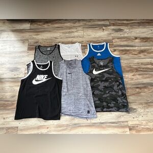 EUC Bundle of Men’s Name Brand Athletic Tank Tops. Size L.